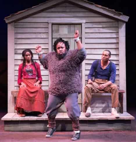 Jacob Ming Trent acting during the stage show.